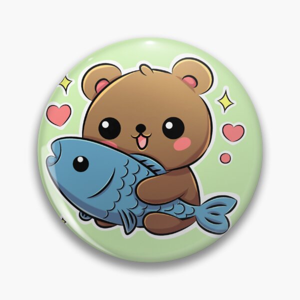 Item preview, cute grizzly bear designed and sold by Kiskadee-Draw.