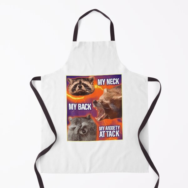 Item preview, Raccoons Fun My Neck My Back My Anxiety Attack Raccoon Meme designed and sold by JeffreyStephen.