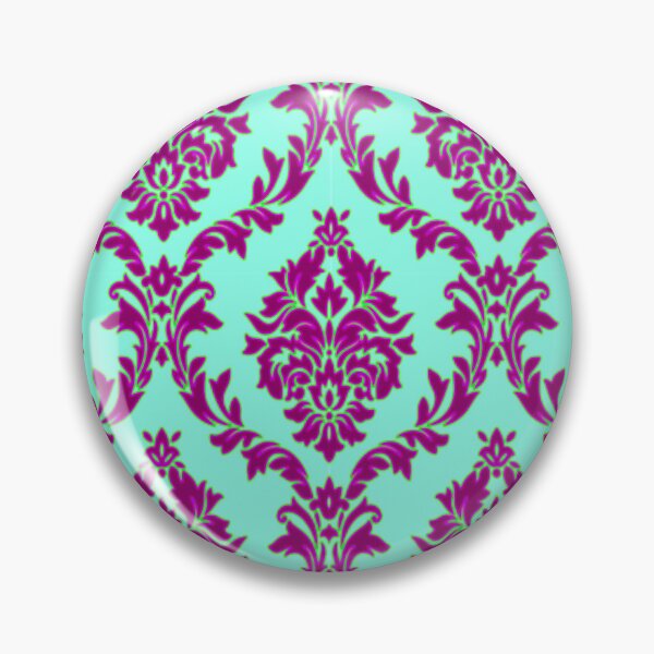Item preview, Neon Damask Pattern designed and sold by fibbunny.