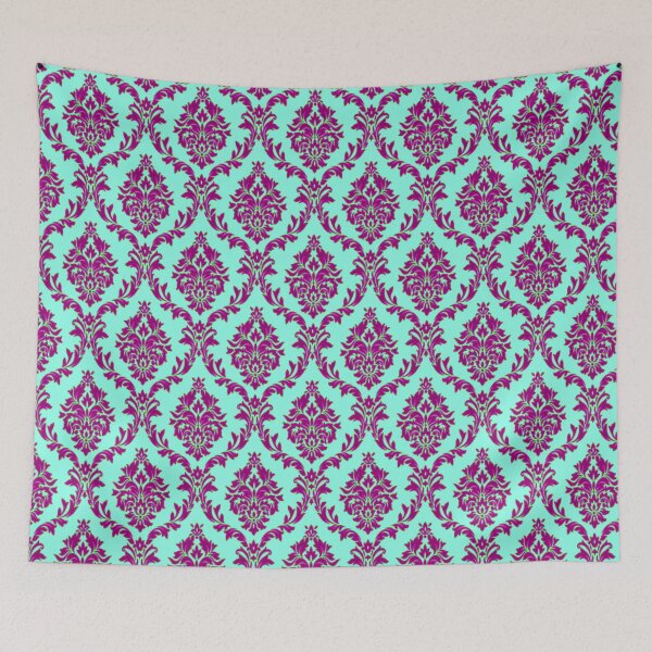 Item preview, Neon Damask Pattern designed and sold by fibbunny.