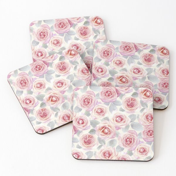 Item preview, Mauve and Cream Painted Roses designed and sold by micklyn.