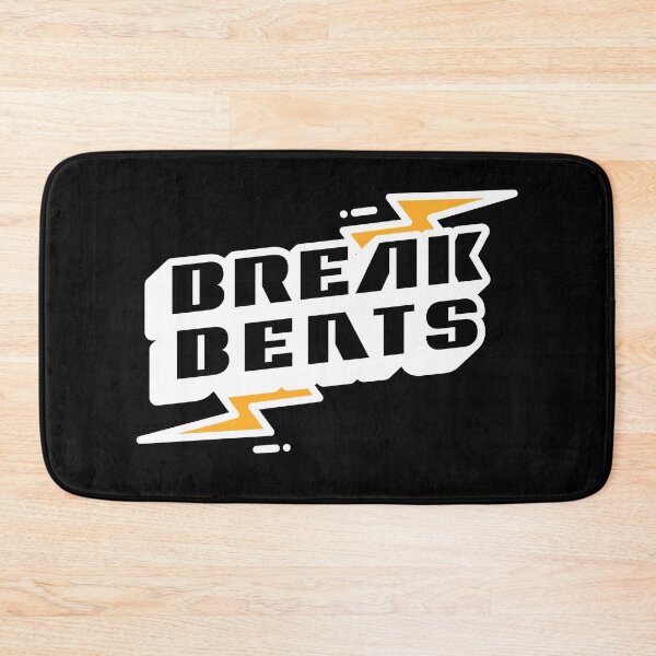 Item preview, BREAKBEAT  - Lightning Logo (White)  designed and sold by Discothreadz.