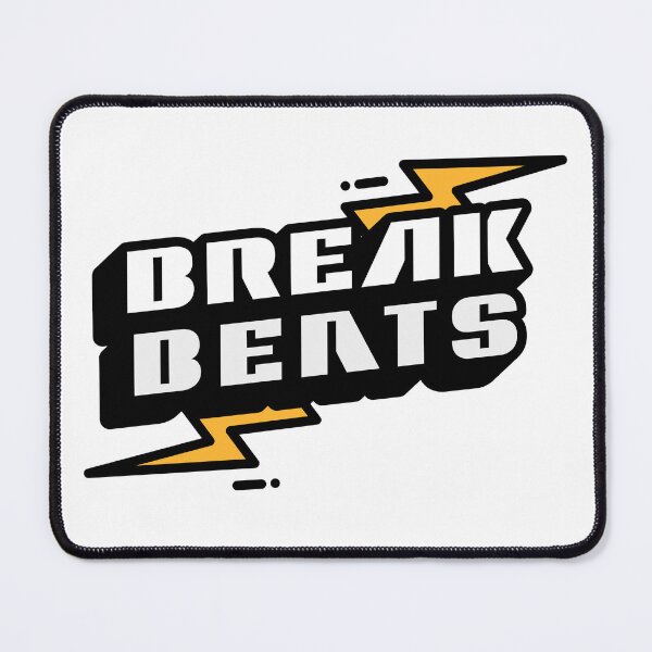 Item preview, BREAKBEAT  - Lightning Logo (Black)  designed and sold by Discothreadz.