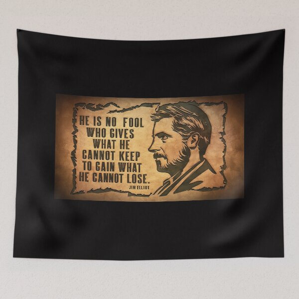 Item preview, Eternal Wisdom Tee: Jim Elliot's Profound Legacy designed and sold by Crow8ster.