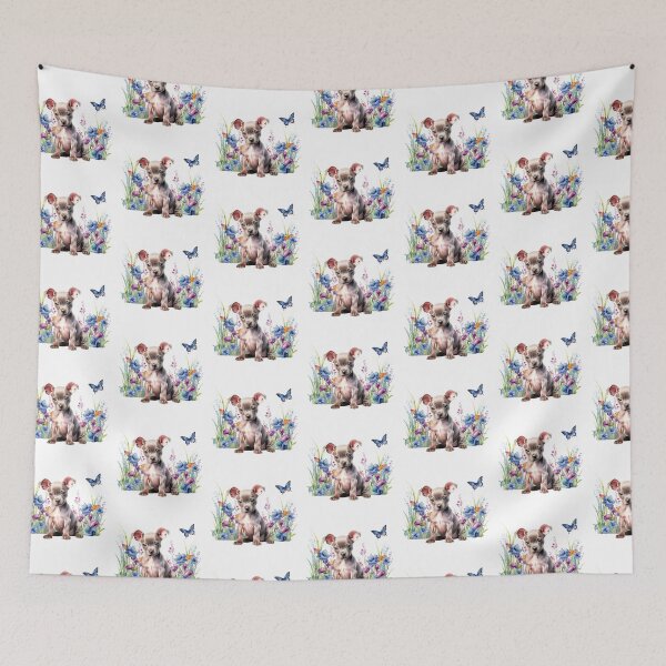 Item preview, Cachorro terrier americano sin pelo con flores de primavera designed and sold by TheAnimalZ00.