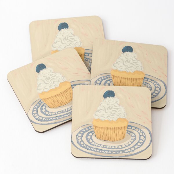 Item preview, Blueberry Cupcake - Illustration designed and sold by Pilar Bidó.