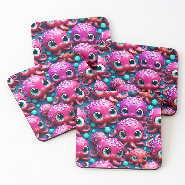 Item preview, Cute Kawaii Octopus Pattern designed and sold by TheArtOfPat.