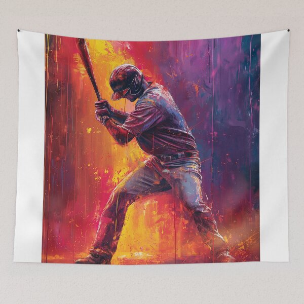 Item preview, Baseball Player art painting designed and sold by Rockwpapart.
