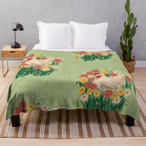 Item preview, Hen In Flower Field - Illustration designed and sold by Pilar Bidó.