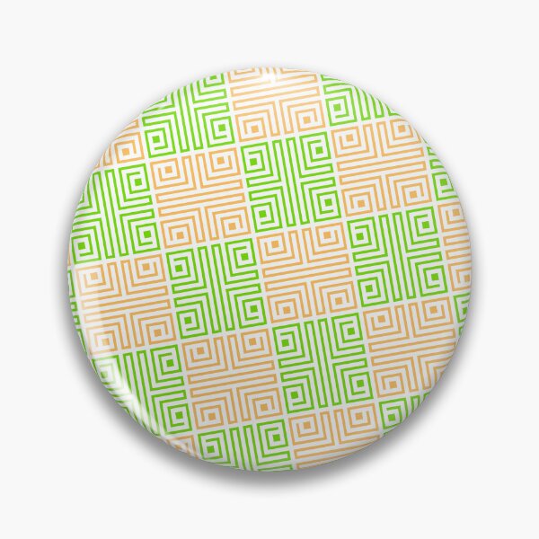 Item preview, Green & Yellow Tribal Square Repeating Continuous Absolute Diagrams designed and sold by Alchemy-A-La-G.