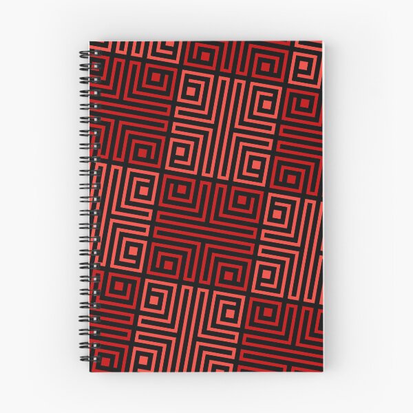 Item preview, Red & Pink Tribal Square Repeating Continuous Absolute Diagrams designed and sold by Alchemy-A-La-G.