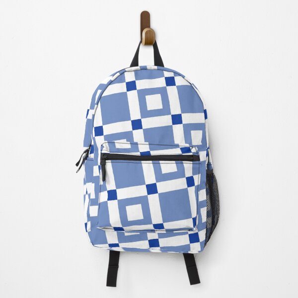 Item preview, Blue & White Tiled Squares Sectioned Continuous Absolute Diagrams designed and sold by Alchemy-A-La-G.