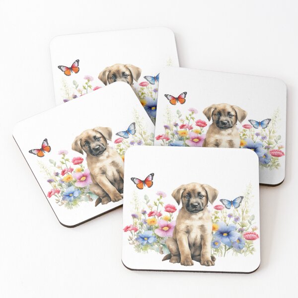 Item preview, Anatolian Shepherd Puppy With Spring Flowers designed and sold by TheAnimalZ00.