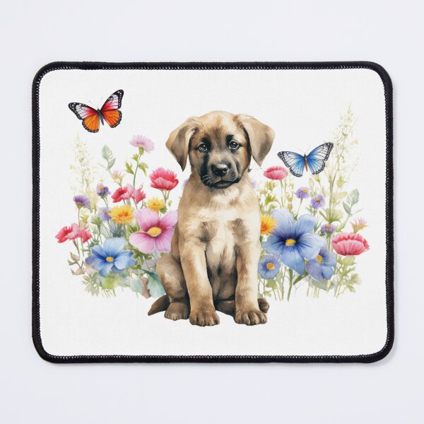 Item preview, Anatolian Shepherd Puppy With Spring Flowers designed and sold by TheAnimalZ00.