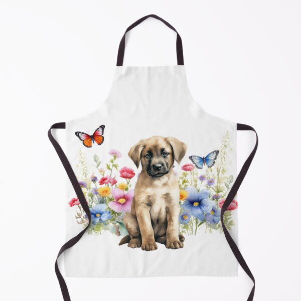 Item preview, Anatolian Shepherd Puppy With Spring Flowers designed and sold by TheAnimalZ00.