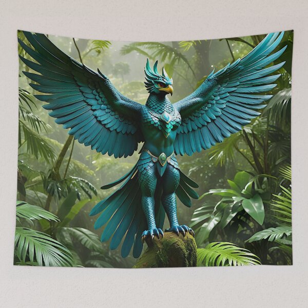 Item preview, Majestic Garuda in Rainforest Splendor - UHD 8K Art Print designed and sold by Best-Art-32.