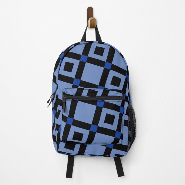 Item preview, Blue & Black Tiled Squares Sectioned Continuous Absolute Diagrams designed and sold by Alchemy-A-La-G.