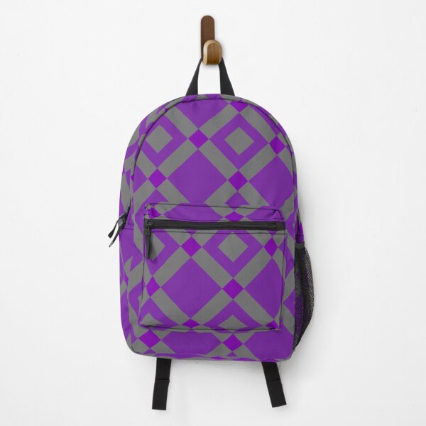 Item preview, Purple & Grey Tiled Squares Sectioned Continuous Absolute Diagrams designed and sold by Alchemy-A-La-G.