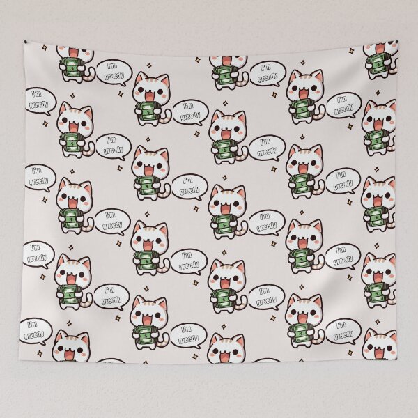 Item preview, Greedy Cat designed and sold by LemuellTrends.