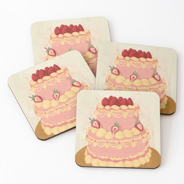 Item preview, Two Tier Fancy Cake - Illustration designed and sold by Pilar Bidó.