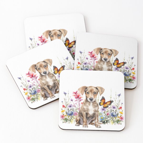 Item preview, Azawakh Puppy With Spring Flowers designed and sold by TheAnimalZ00.