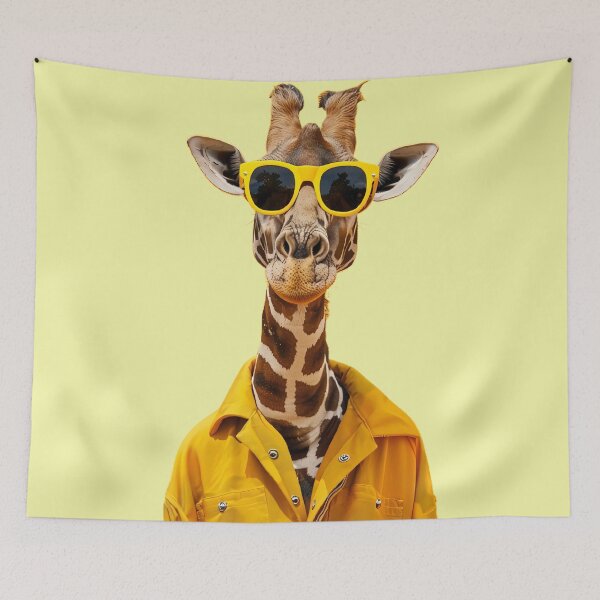 Item preview, Yellow Sun Glasses Giraffe designed and sold by Brendon987.
