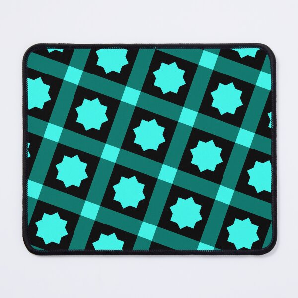Item preview, Teal & Black Octagram Star Tile Squared Absolute Diagrams designed and sold by Alchemy-A-La-G.