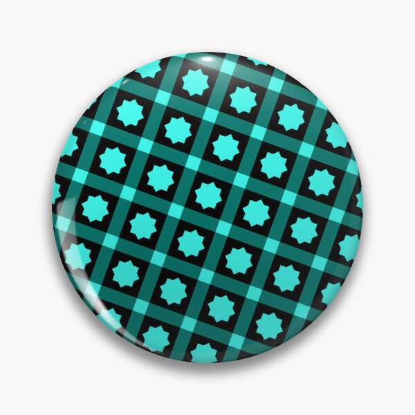 Item preview, Teal & Black Octagram Star Tile Squared Absolute Diagrams designed and sold by Alchemy-A-La-G.