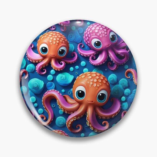 Item preview, Cute Kawaii Octopus Pattern designed and sold by TheArtOfPat.