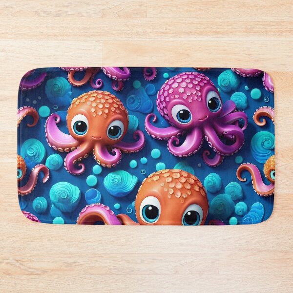 Item preview, Cute Kawaii Octopus Pattern designed and sold by TheArtOfPat.