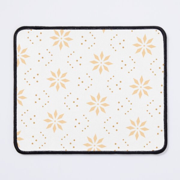 Item preview, Beige Tan Batik Star Flowers White Absolute Diagrams designed and sold by Alchemy-A-La-G.