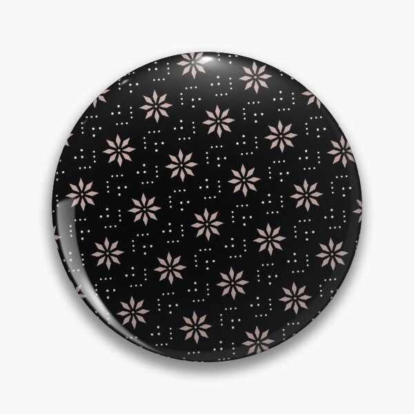 Item preview, Peach Batik Star Flowers & White Dots Absolute Diagrams designed and sold by Alchemy-A-La-G.