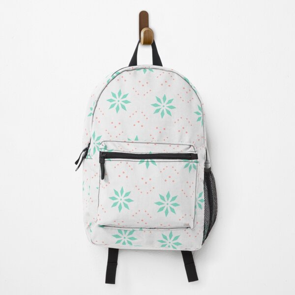 Item preview, Green Batik Star Flowers & Pink Dots Absolute Diagrams designed and sold by Alchemy-A-La-G.