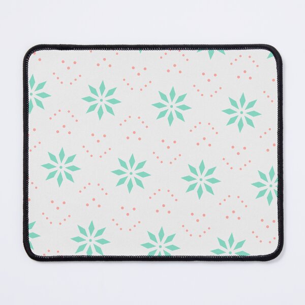Item preview, Green Batik Star Flowers & Pink Dots Absolute Diagrams designed and sold by Alchemy-A-La-G.