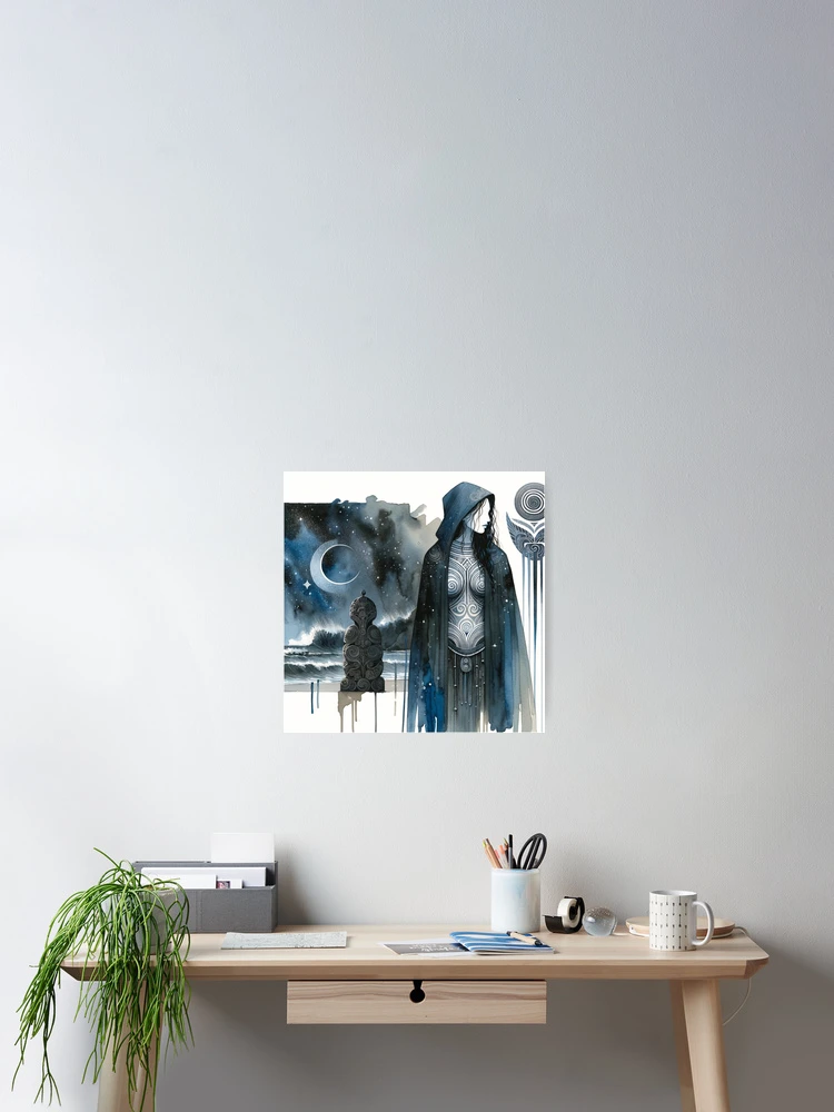 Thumbnail 2 of 3, Poster, Midnight Sentinel   designed and sold by Sienna Hamilton-Katene.
