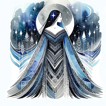 Artwork thumbnail, Lunar Priestess by Sienna Hamilton-Katene