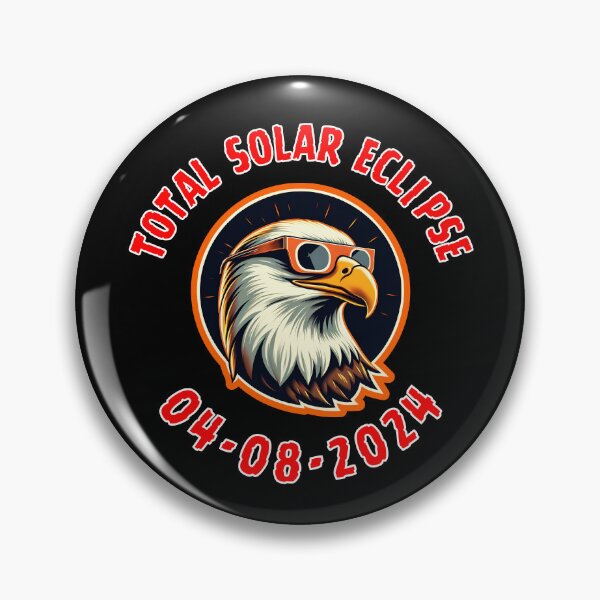 Item preview, Eagle Wearing Solar Eclipse Glasses  designed and sold by WoodburyLake.