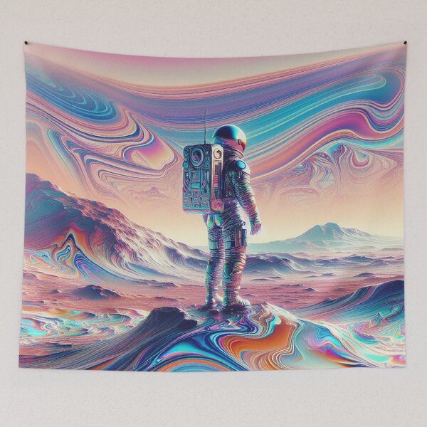 Item preview, Astronaut in the Psychedelic Planet designed and sold by zzz888.