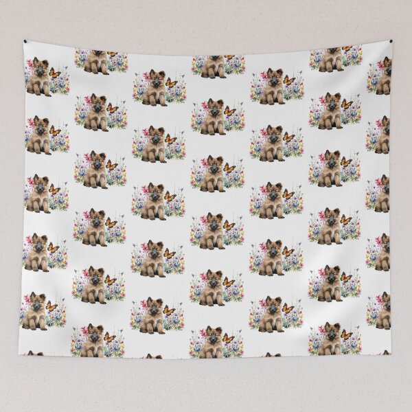 Item preview, Belgian Tervuren Puppy Spring Flowers designed and sold by TheAnimalZ00.