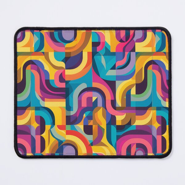 Item preview, Retro Rhythms: Vibrant Geometric Waves designed and sold by Chreggie.
