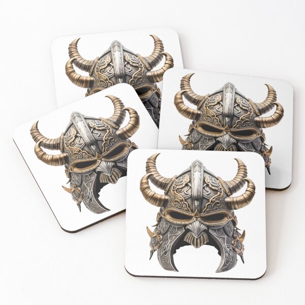 Item preview,  Artistic Style Viking Helmet Medieval Warrior Helmet, Logo, Sticker, Wall arts, Art Prints and Mo designed and sold by Kevin Lou.