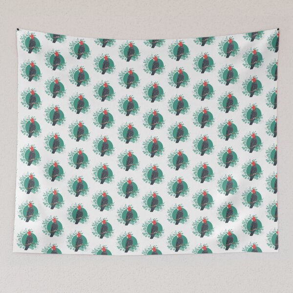 Item preview, Gang Gang Cockatoo Australian bird Eucalyptus green designed and sold by blueidesign.