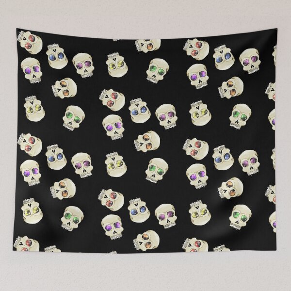 Item preview, Pattern skulls with galaxy eyes designed and sold by Bailey Swinney.