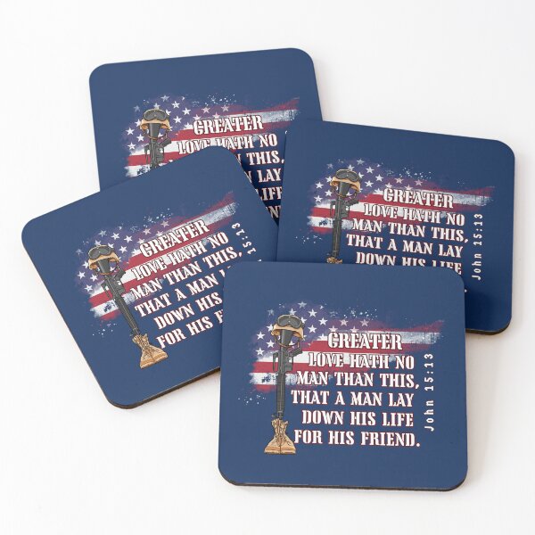 Item preview, Memorial Day John 15:13 Bible Verse KJV designed and sold by A-M-Watson.
