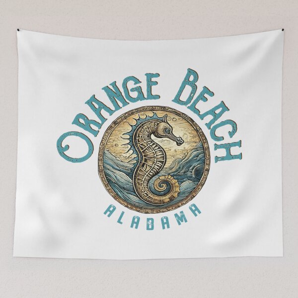 Item preview, Orange Beach Alabama Seahorse Design designed and sold by Futurebeachbum.