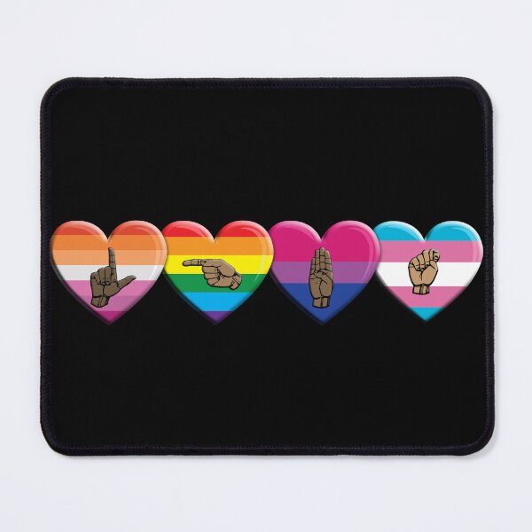 Item preview, ASL-LGBT Hearts designed and sold by TheirChoice.