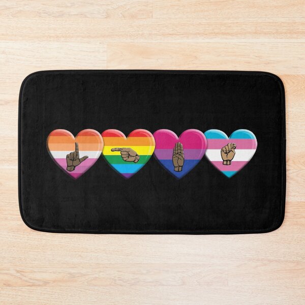 Item preview, ASL-LGBT Hearts designed and sold by TheirChoice.