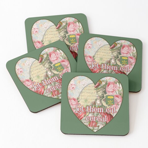 Item preview, Let them eat cereal: Funny Marie Antoinette heart shaped humor. designed and sold by JoyOfHopeStore.
