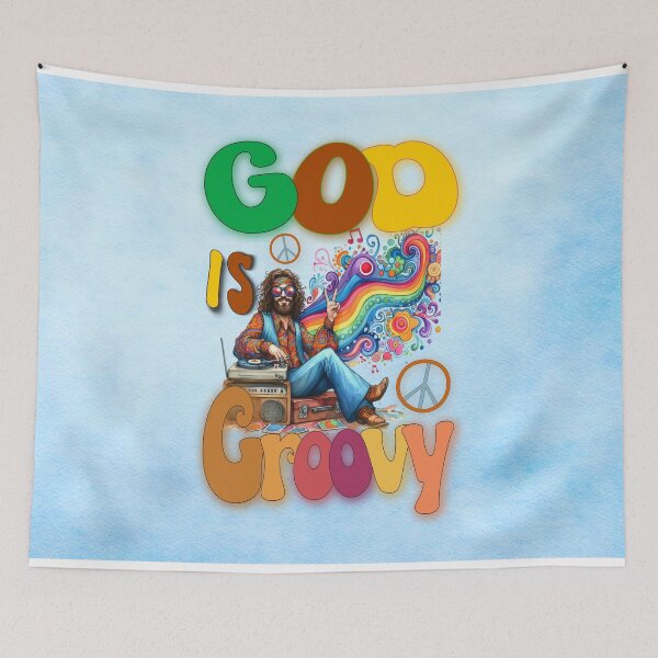 Item preview, God is Groovy: Grovy Vibes designed and sold by MysticOzzy.