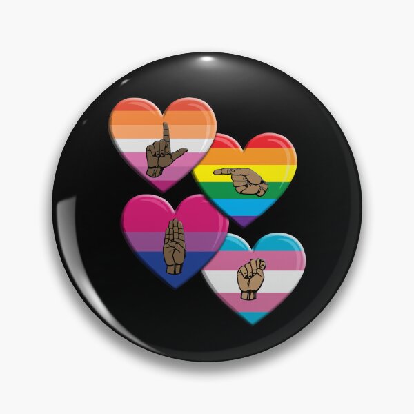 Item preview, ASL-LGBT Big Hearts designed and sold by TheirChoice.